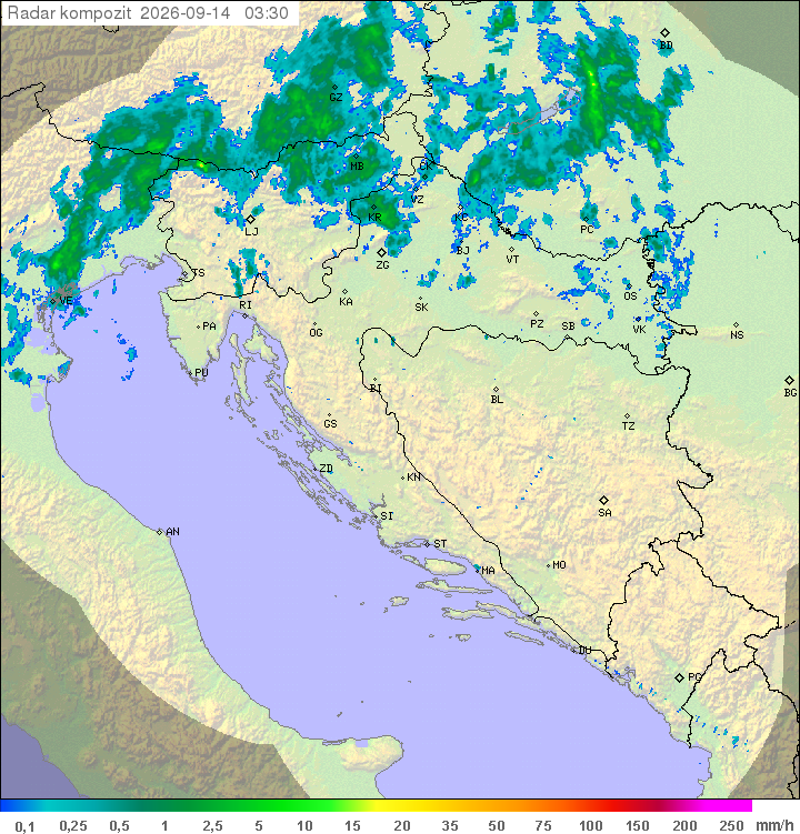 Padavine Hrvaška